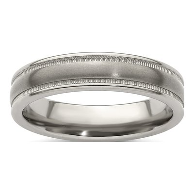Men's Titanium 5mm Tri Dome Comfort-Fit Band