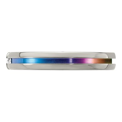 Titanium 4mm Sapphire Wedding Band – view 3