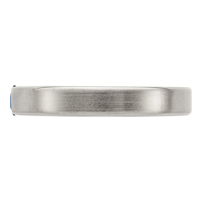 Titanium Sapphire Wedding Band – view 3