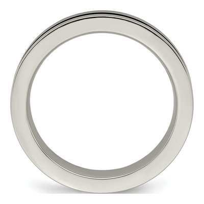 Titanium 4mm Gray Rainbow Band – view 3