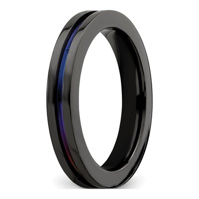 Titanium 4mm Black Wedding Band – view 6