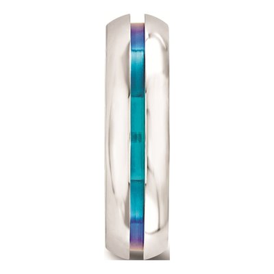 Titanium 6mm Rainbow Anodized Wedding Band – view 4