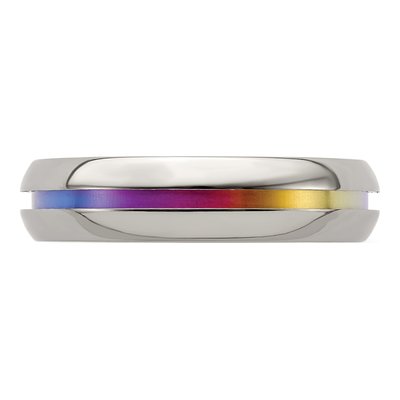 Titanium 6mm Rainbow Anodized Wedding Band – view 5
