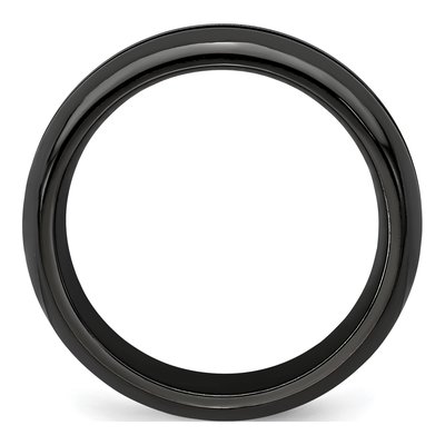 Titanium 6mm Black Wedding Band – view 2