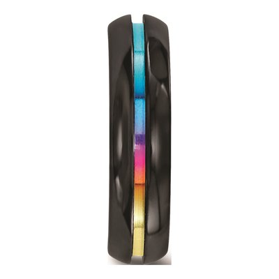 Titanium 6mm Black Wedding Band – view 3