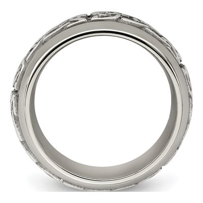 Titanium 9mm Casted Wedding Band – view 2