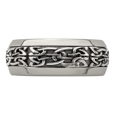 Titanium 9mm Casted Wedding Band – view 3
