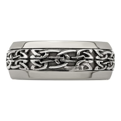 Titanium 9mm Casted Wedding Band – view 4