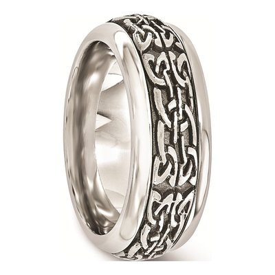 Titanium 9mm Casted Wedding Band – view 5