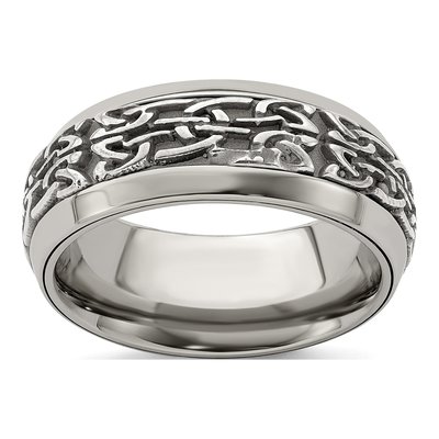 Titanium 9mm Casted Wedding Band