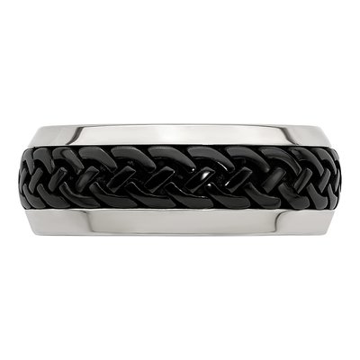 Titanium 9mm Black Wedding Band – view 3