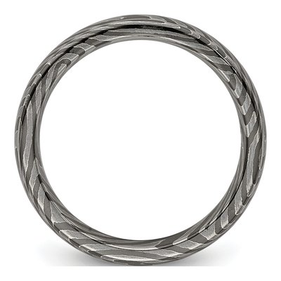 Titanium 4mm Domed Wedding Band – view 3