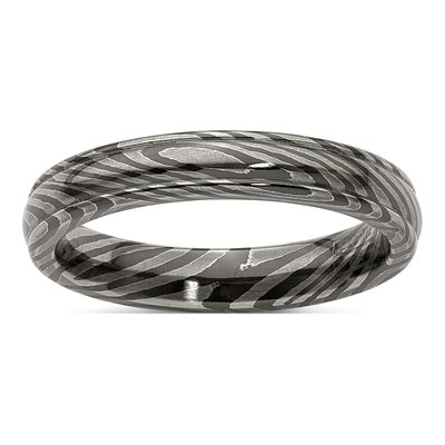 Titanium 4mm Domed Wedding Band
