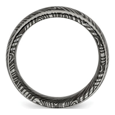 Titanium 8mm Domed Wedding Band – view 2