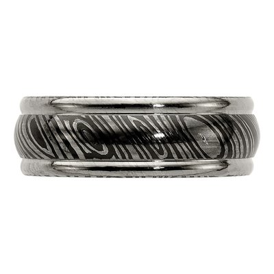 Titanium 8mm Domed Wedding Band – view 3