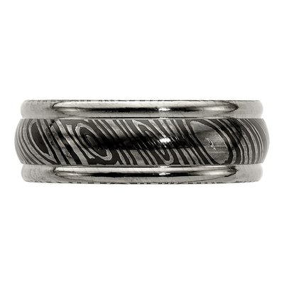 Titanium 8mm Domed Wedding Band – view 4