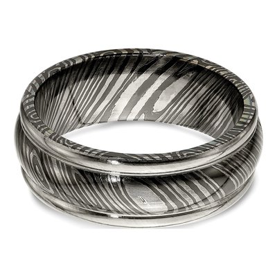 Titanium 8mm Domed Wedding Band – view 5