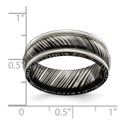 Titanium 8mm Domed Wedding Band – view 8