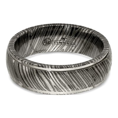 Titanium 7mm Domed Wedding Band – view 6