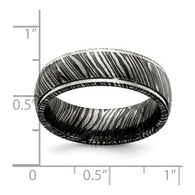 Titanium 7mm Domed Wedding Band – view 8