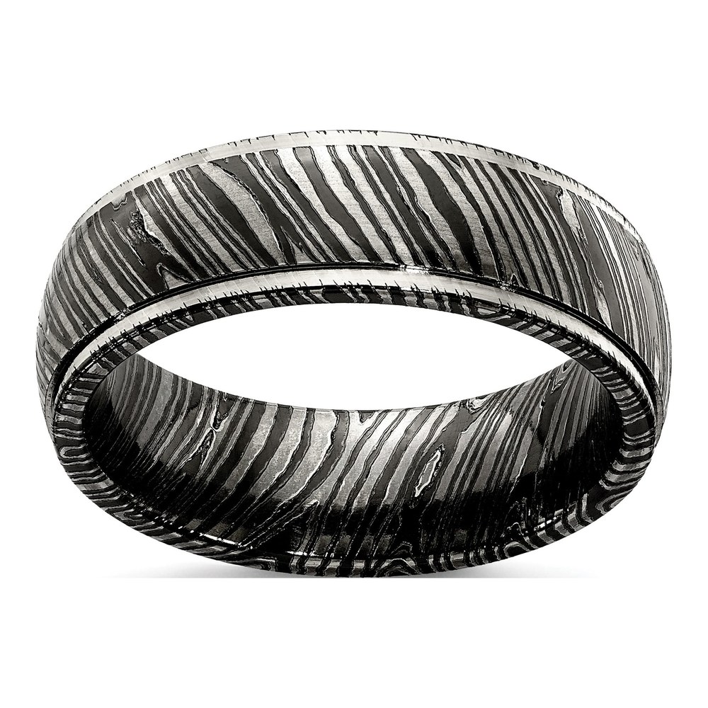 Titanium 7mm Domed Wedding Band