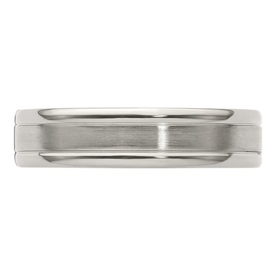 Men's Titanium 1/10 ct tw Diamond Tension-Set Wedding Band – view 4