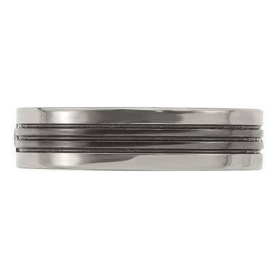Men's Titanium 1/10 ct tw Diamond Wedding Band – view 4