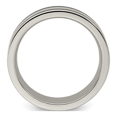 Titanium 8mm Blue Anodized Wedding Band – view 3