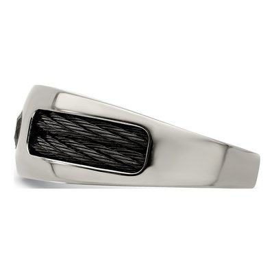 Titanium Black Spinel Wedding Band – view 4
