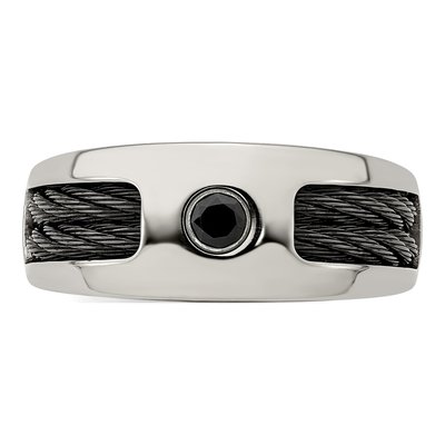 Titanium Black Spinel Wedding Band – view 5