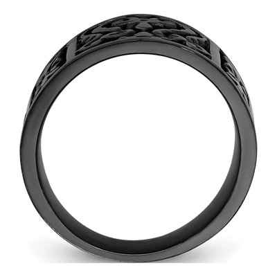 Men's Titanium 14mm Black Wedding Band – view 2