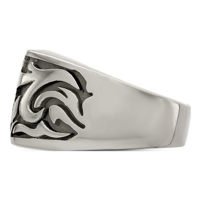 Men's Titanium Signet Ring – view 3