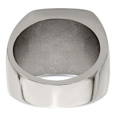 Men's Titanium Signet Ring – view 5
