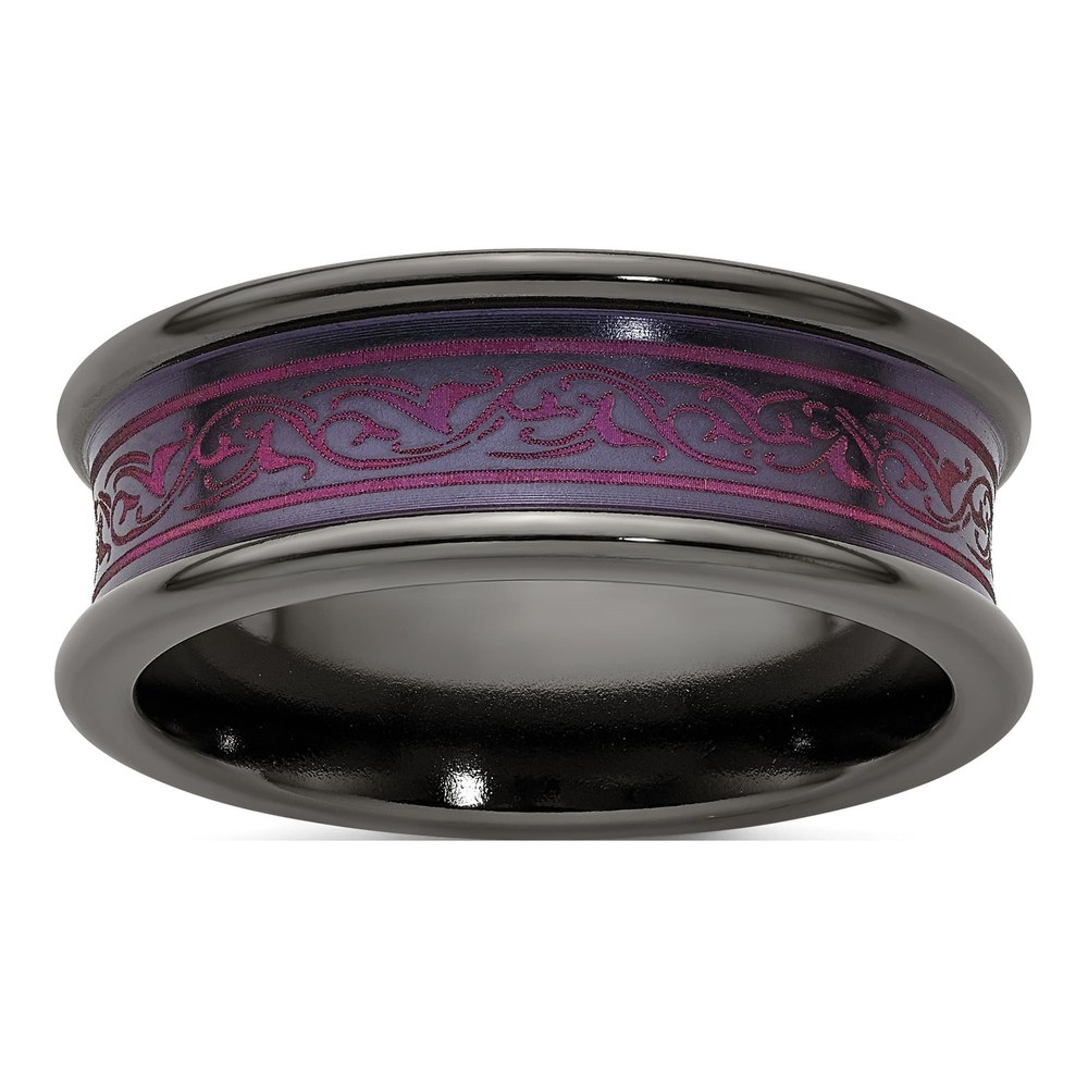Edward Mirell Black Titanium Pink Anodized Band