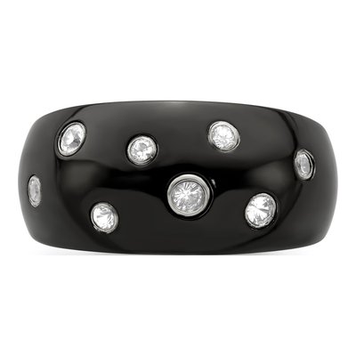 Titanium Black Sapphire Ring – view 4