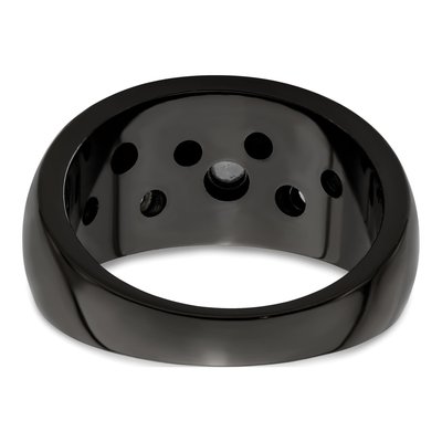 Titanium Black Sapphire Ring – view 7