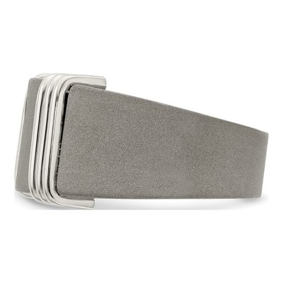 Men's Titanium 1/20 ct tw Diamond Signet Ring – view 3