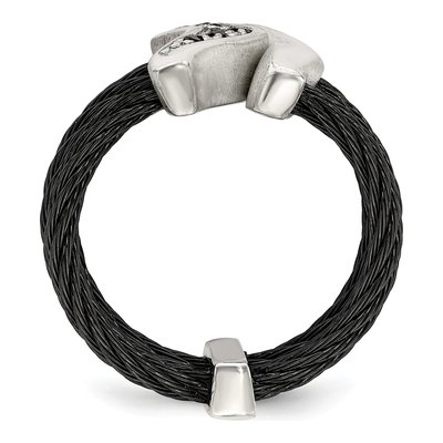 Titanium Black Spinel Ring – view 2