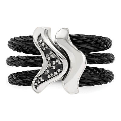 Titanium Black Spinel Ring – view 4