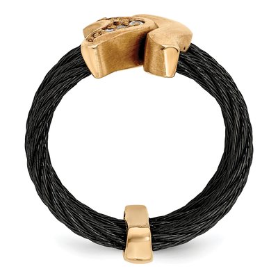 Titanium Black Bronze Sapphire Ring – view 2