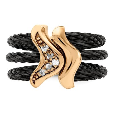 Titanium Black Bronze Sapphire Ring – view 4
