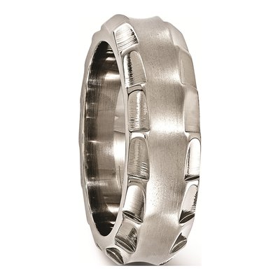 Titanium 8mm Concave Wedding Band – view 6