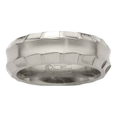 Titanium 8mm Concave Wedding Band
