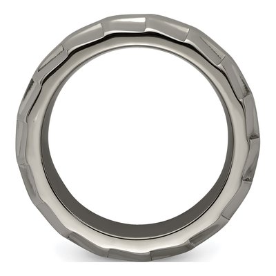 Titanium 12mm Concave Wedding Band – view 3