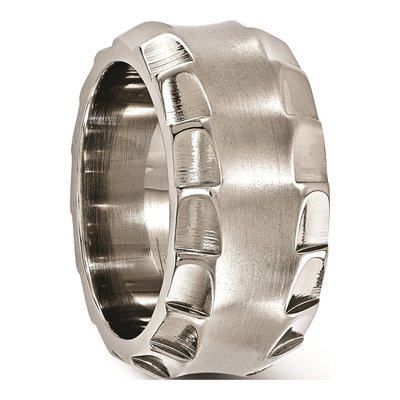 Titanium 12mm Concave Wedding Band – view 7