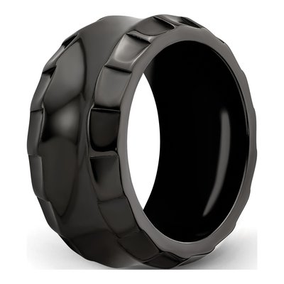 Titanium 12mm Black Wedding Band – view 5