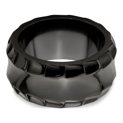 Titanium 12mm Black Wedding Band – view 6