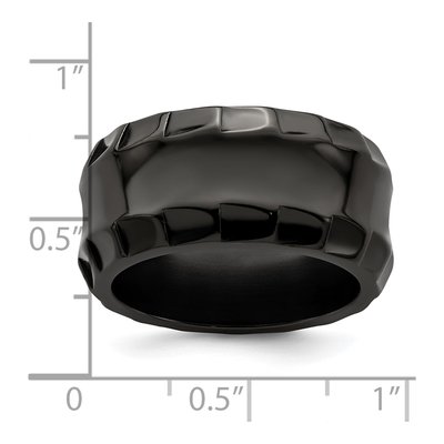 Titanium 12mm Black Wedding Band – view 8