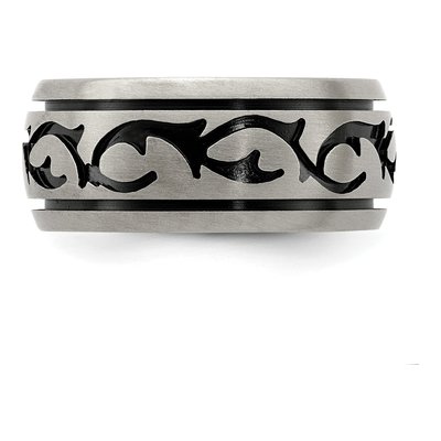 Titanium 10mm Black Wedding Band – view 4