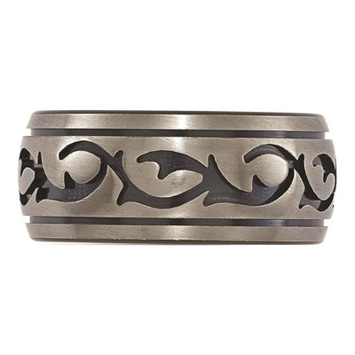 Titanium 10mm Black Wedding Band – view 5